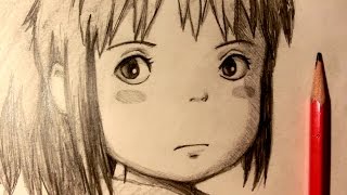 ASMR  Pencil Drawing 33  Chihiro Request [upl. by Martin497]