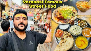 Varanasi famous Street Food  Kashi Vishwanath Darshan with all details  best hotel food amp more [upl. by Samale280]