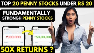 Top 20 Penny Stocks Under ₹20 for 2024 Hidden Gems in the Indian Stock Market [upl. by Quick]