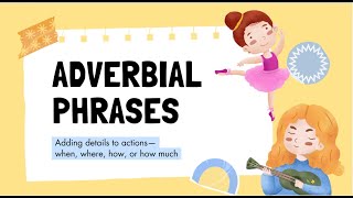 Grammar Adverbial Phrases Time Manner and Frequency [upl. by As]