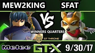 GTX 2017 Melee  FOX MVG  M2K Marth vs CLGSFAT Fox  SSBM WQuarters [upl. by Nolasba493]