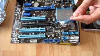 Unboxing Asus P8H77V audio English [upl. by Wetzel]