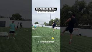 SOCCER DRILL For Center Backs ⚽️🚀 D1 College Players  UC Irvine Defenders collegesoccer soccer [upl. by Needan327]