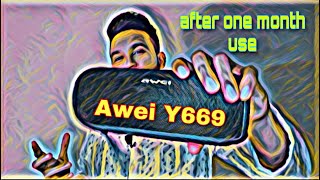 Awei Y669 Bangla Review After One Month  Awei Y669 Bluetooth Speaker  Awei Y669 TWS Function [upl. by Rokach326]