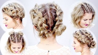 5 DOUBLE DUTCH BRAIDED HAIRSTYLES FOR SHORT HAIR  Milabu [upl. by Esined587]