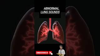 Abnormal Lungs Sound  Abnormal Breath Sounds  Abnormal Lung Auscultation shorts youtubeshorts [upl. by Hgalehs]