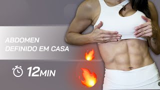 Treino para rasgar e definir o abdomen em casa  Carol Borba [upl. by Swee]