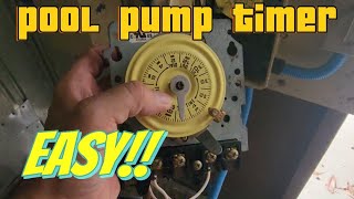 Intermatic pool pump timer  how to set and replace [upl. by Nelad456]