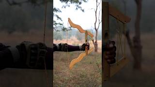 How to make Bamboo Bow And Arrow At Home diy craft youtubeshorts wood bamboo [upl. by Sremlahc]