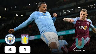 Manchester City 41 Aston Villa  Premier League  202324 [upl. by Lyman]