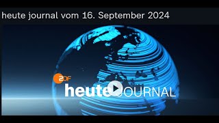 heutejournal  16092024  2145 Uhr  Hochwasser Ost Grenzkontrollen Stahlgipfel Nachrichten [upl. by Acinnej]