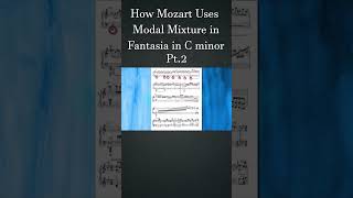 How Mozart Uses Modal Mixture in Fantasia in Cm Pt2  How Composers Use Series  musictheory [upl. by Trout464]