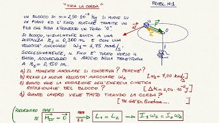 6 Conservazione del Momento Angolare 3 problemi risolti [upl. by Inaleon961]