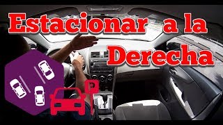 COMO HACER UN ESTACIONAMIENTO EN UN PARQUEO A LA DERECHA  QUE ES EL PUNTO CIEGO carro manejo [upl. by Ryter]