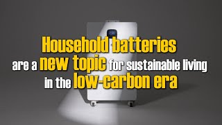 Household batteries are a new topic for sustainable living in the lowcarbon era [upl. by Eseerehc266]