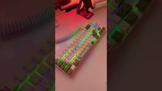 LTC Nimbleback NB681 Mechanical Keyboard Akko Matcha Green Switches Matcha Cherry Profile Keycaps [upl. by Yraeht337]