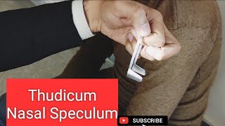 How to hold and use the Thudicum nasal Speculum [upl. by Asus]