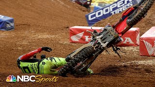 Wildest moments from 2021 Supercross season  Motorsports on NBC [upl. by Adolf]