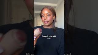 How to make your lips bigger without lip injections 🤯👄✨ shorts lips biggerlips makeup beauty [upl. by Pogue]