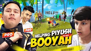 Helping Piyush Bhai piyushjocgaming to Get Booyah in Free Fire ✌ Tonde Gamer [upl. by Bena922]