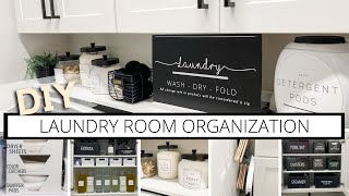 DIY SMALL LAUNDRY ROOM ORGANIZATION  DECORATING IDEAS  SATISFYING ORGANIZATION IDEAS  LAUNDRY DIY [upl. by Parsifal21]