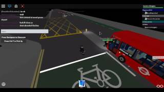 Roblox North London bus Simulator Skateboard vs Bus Route W4 [upl. by Damha]