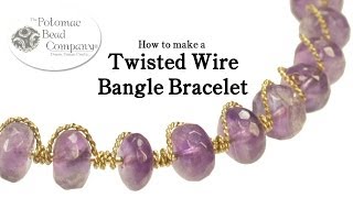 Make a Twisted Wire Bangle Bracelet [upl. by Akyeluz]