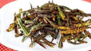 Kurkuri Bhindi Fry Recipe  Crispy Okra fry Indian Recipe  How to make Bhindi Fry  Okra Fry [upl. by Oringa]