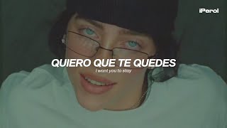 Billie Eilish  BIRDS OF A FEATHER Español  Lyrics  video musical [upl. by Gnouhk686]