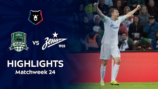 Highlights FC Krasnodar vs Zenit 23  RPL 201819 [upl. by Cannell]