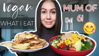 WHAT I EAT IN A DAY  VEGAN MUM OF 6 TAIRA [upl. by Auqinehs]