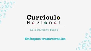 ¿A qué llama el Currículo Nacional enfoques transversales y para qué sirven [upl. by Leay]