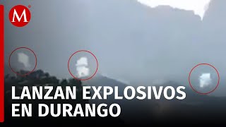 Un grupo armado lanzó bombas contra pobladores de Santiago Papasquiaro en Durango [upl. by Shadow220]