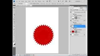 Photoshop Tutorial Make Embossed Seal [upl. by Ranita]