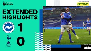 Extended PL Highlights Brighton amp Hove Albion 1 Tottenham Hotspur 0 [upl. by Zulaledairam]