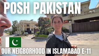 POSH NEIGHBORHOOD IN ISLAMABAD  THE PAKISTAN YOU DONT SEE IN VLOGS  RESIDENTIAL AREA E11 [upl. by Hebel654]