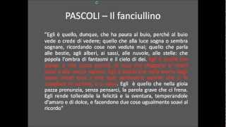 Pascoli  Il fanciullino [upl. by Grethel]