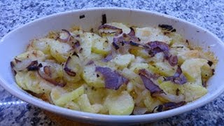 Tortino di patate e cipolle al forno ricetta vegetariana [upl. by Norrehc]