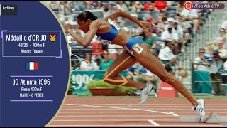 MARIEJOSÉ PEREC Médaille dOR 🥇 JO1996 Atlanta Record France 48quot25 amp Record des JO MAGIQUE [upl. by Gessner]