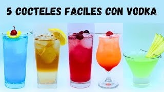 5 Cocteles Faciles Con Vodka  Bebidas Fáciles Con Vodka [upl. by Aicelav39]