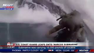 NARCO SUBMARINE US Coast Guard catches sub carrying 16000lbs of cocaine [upl. by Noorah]