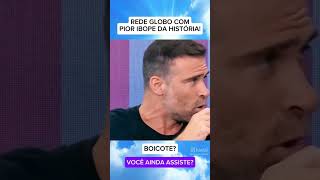 Rede globo tem a pior audiência da história do Brasil e a Jovem Pan comentou e Pilhado shorts [upl. by Vicki]