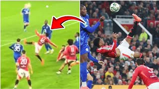 Amad Diallo Bicycle Kick Vs Leicester City 🔥😲  Man United 52 Leicester Highlights [upl. by Nepean]