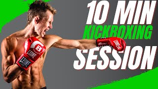 10 Minute Kickboxing Session For Beginners [upl. by Correy]