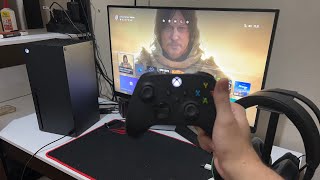 JOGUEI DEATH STRANDING NO XBOX SERIES X GAMEPLAY TESTE [upl. by Adnohsar]