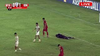 🔴 LIVE  MYANMAR VS INDONESIA  ASEAN CHAMPIONSHIP 2024 [upl. by Dickman]