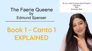 The Faerie Queene Book 1 Canto 1 ugcnet englishliterature education upsc books education [upl. by Hsitirb]