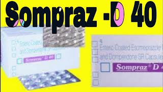 Sompraz D 40  Esomeprazole Magnesium and Domperidone SR Capsules Uses in Hindi [upl. by Sachsse]