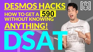 Digital SAT Math  Desmos Hacks Get a 590 without knowing any math [upl. by Amero]