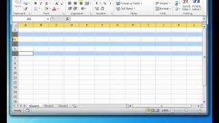 How to Adjust Height or Width of Multiple Rows or Columns in Excel [upl. by Teleya]